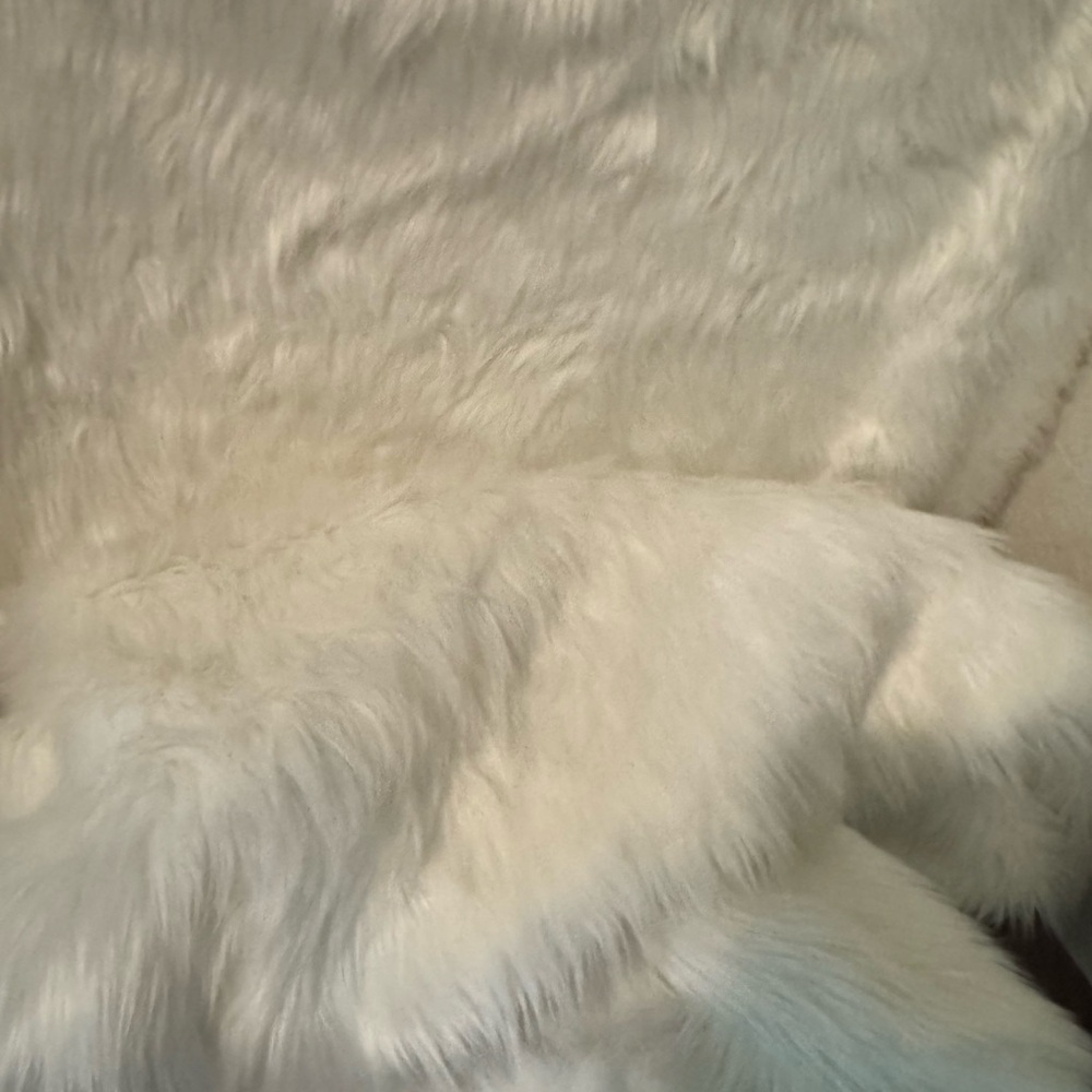 White Furry Background Cloth